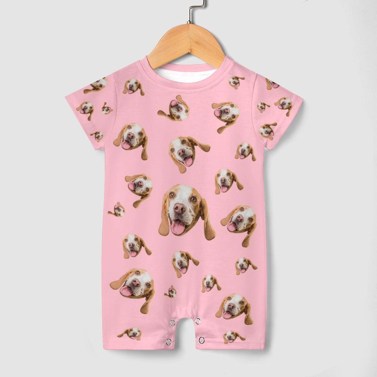 WEPRINTMEBaby SuitCustom Pet Face Pets Everywhere Baby Romper
