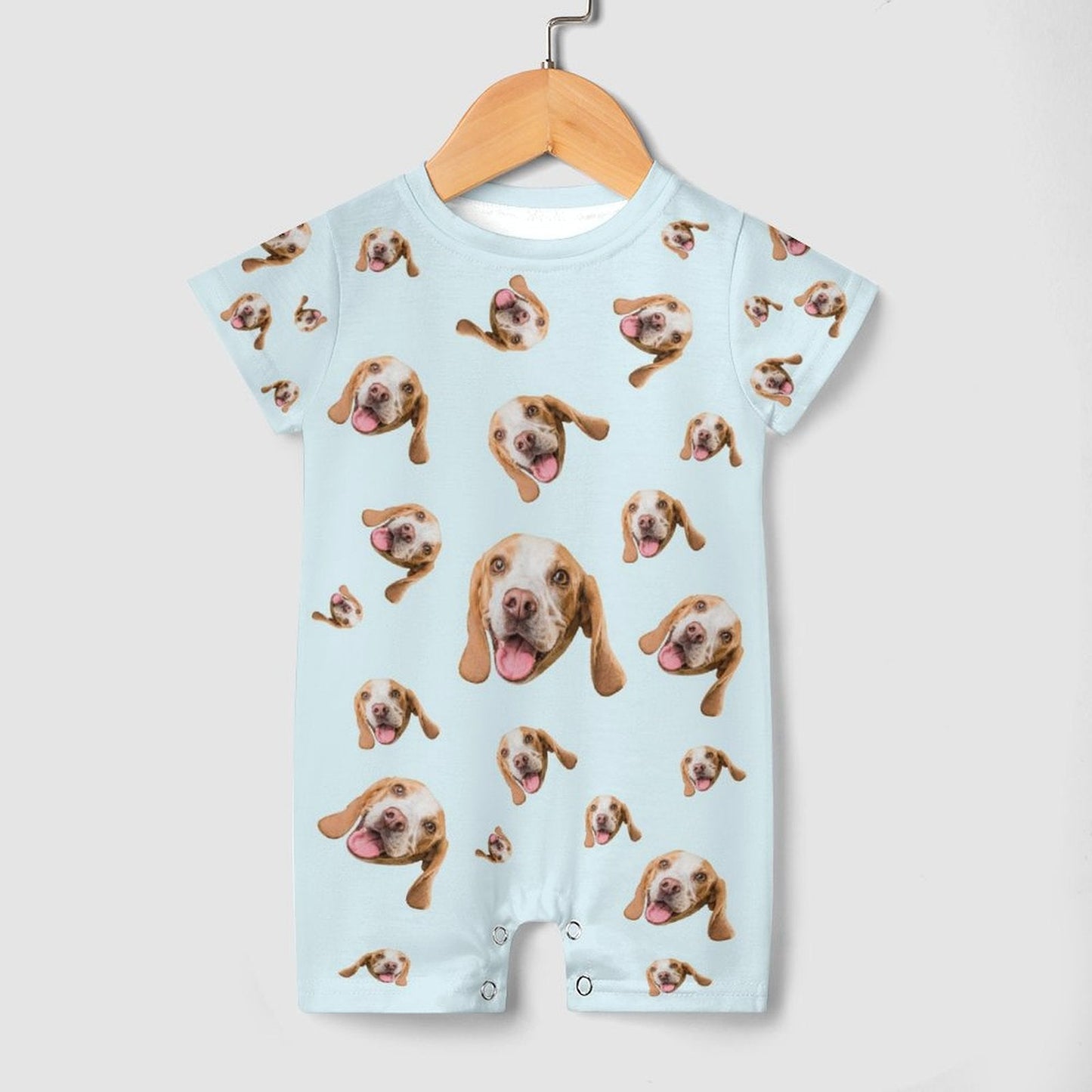 WEPRINTMEBaby SuitCustom Pet Face Pets Everywhere Baby Romper