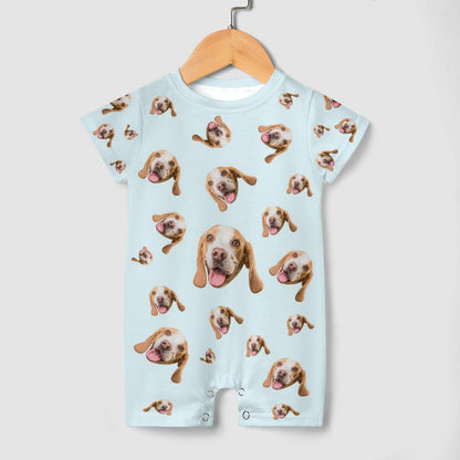 WEPRINTMEBaby SuitCustom Pet Face Pets Everywhere Baby Romper