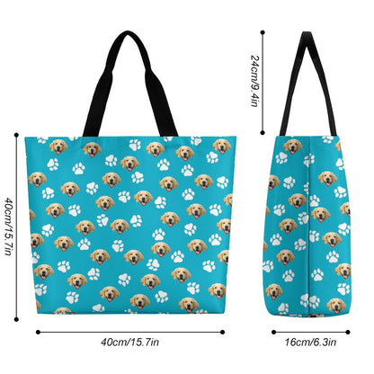 WEPRINTMEBagCustom Pet Face Large Shopping Bag