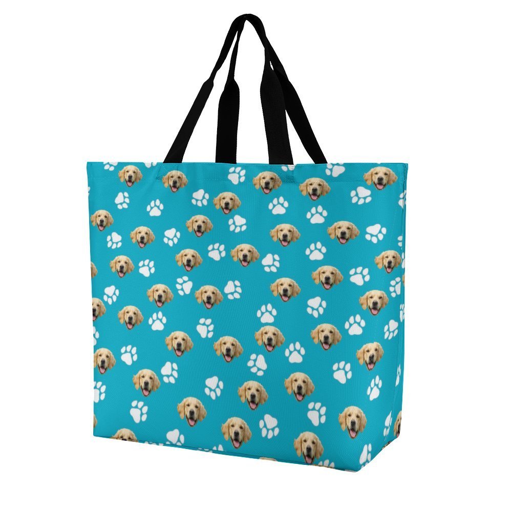 WEPRINTMEBagCustom Pet Face Large Shopping Bag