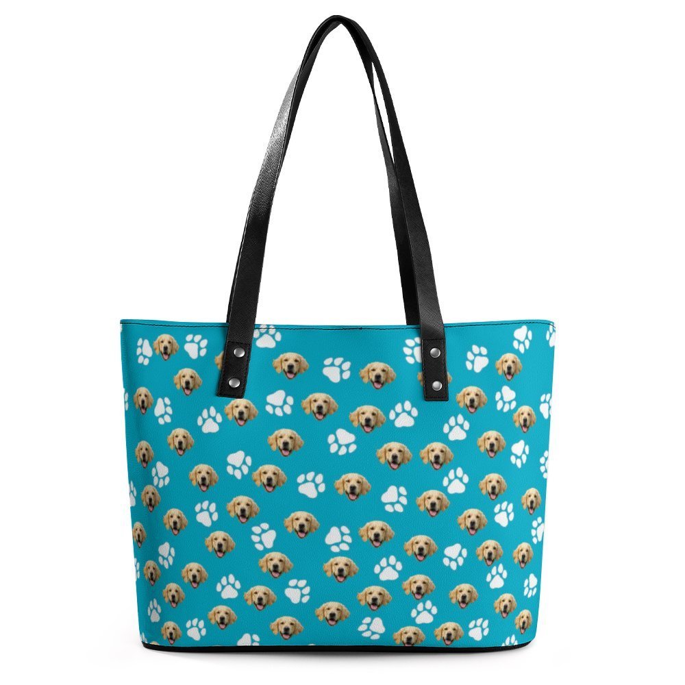 WEPRINTMEBagCustom Pet Face Leather Handbag