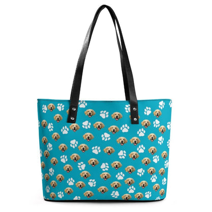 WEPRINTMEBagCustom Pet Face Leather Handbag