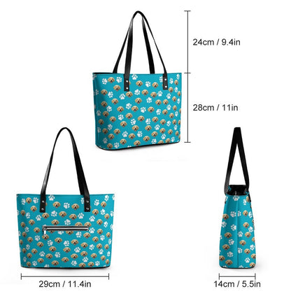WEPRINTMEBagCustom Pet Face Leather Handbag