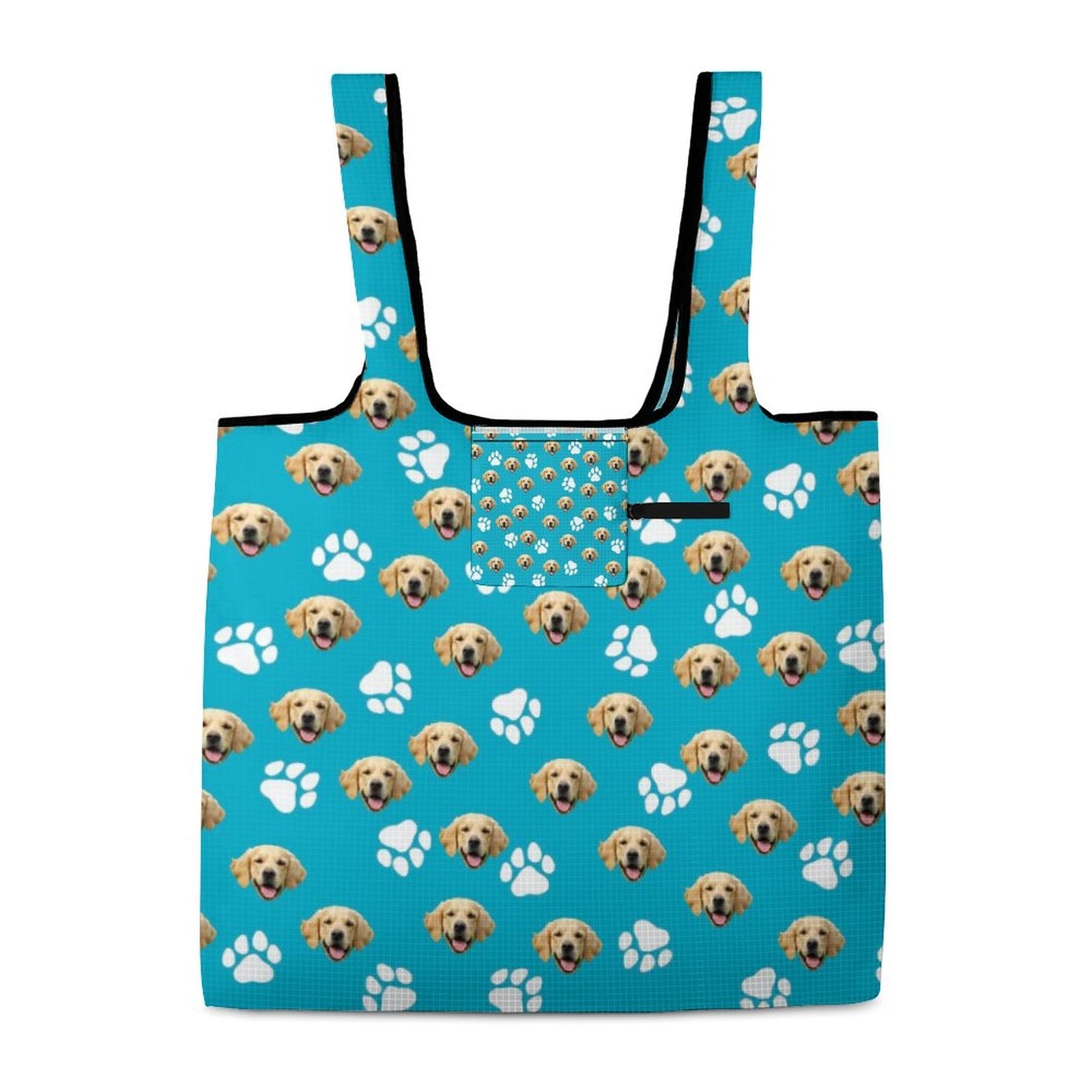 WEPRINTMEBagCustom Pet Face Lightweight foldable shopping bag