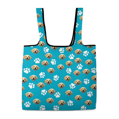 WEPRINTMEBagCustom Pet Face Lightweight foldable shopping bag