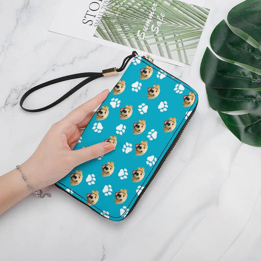 WePrintMeBagCustom Pet Face Long Handbag