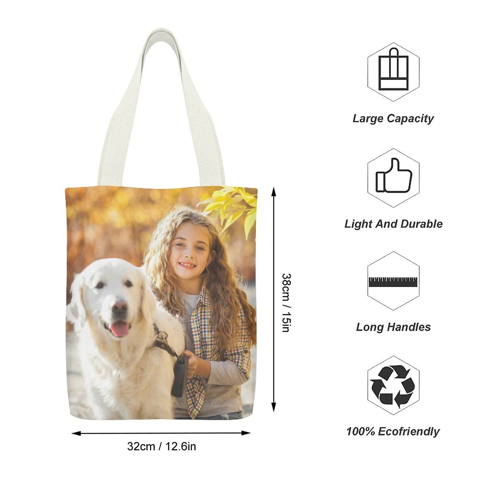 WEPRINTMEBagCustom Photo Canvas Tote Bag