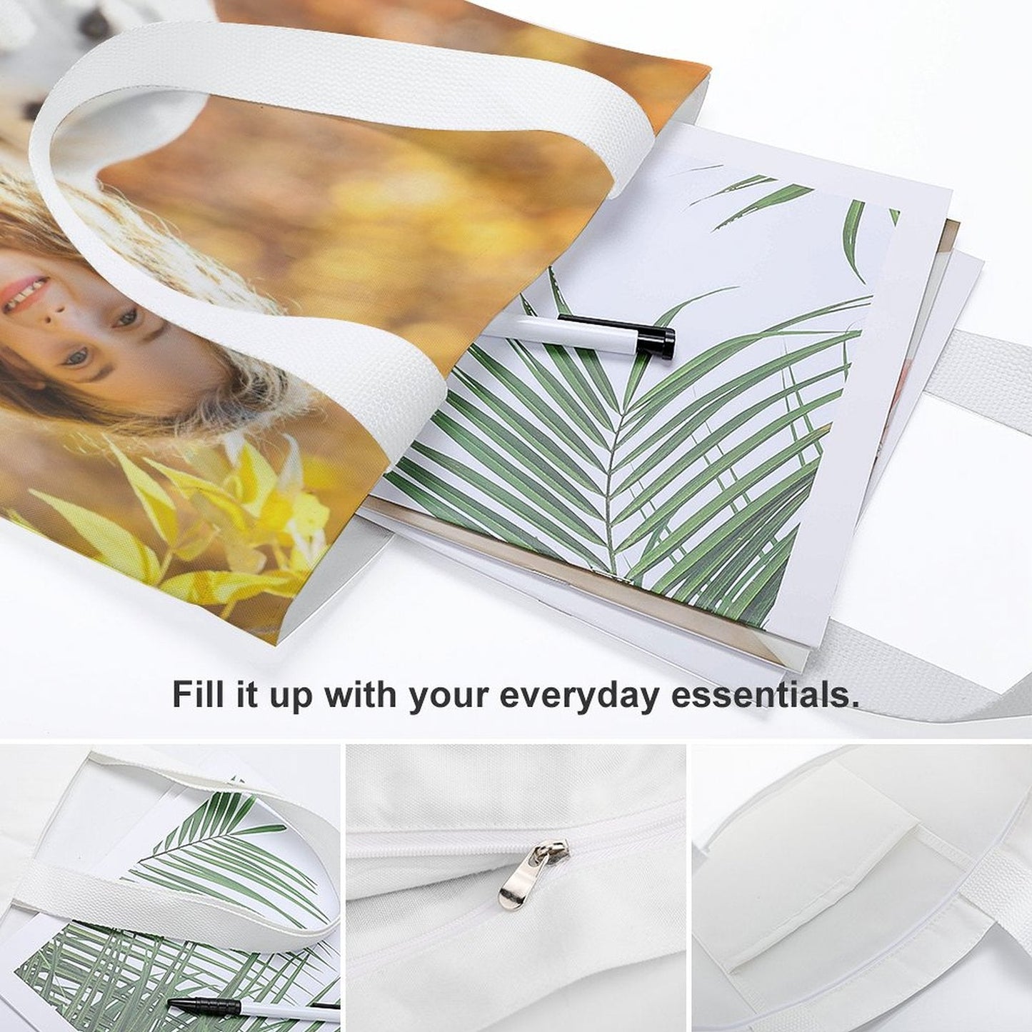 WEPRINTMEBagCustom Photo Canvas Tote Bag