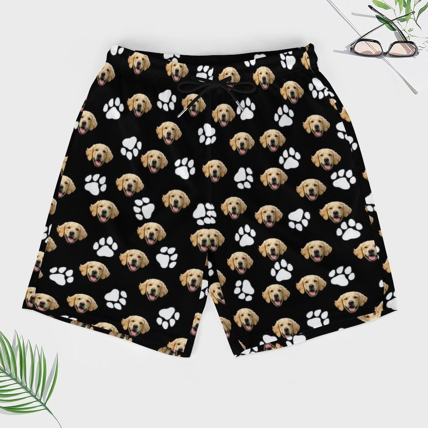 WEPRINTMEBeach ShortsCustom Pet Face Men's Beach Compression Liner Shorts