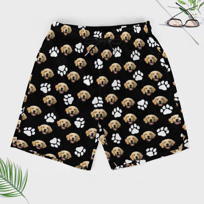 WEPRINTMEBeach ShortsCustom Pet Face Men's Beach Compression Liner Shorts