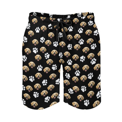 WEPRINTMEBeach ShortsCustom Pet Face Men's Beach Shorts