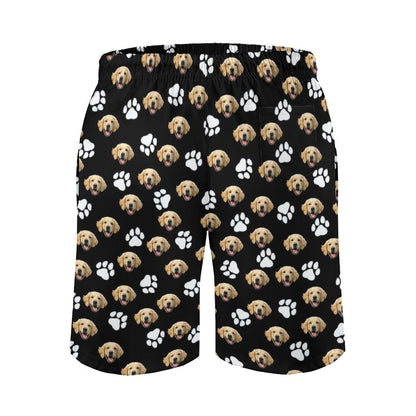 WEPRINTMEBeach ShortsCustom Pet Face Men's Beach Shorts
