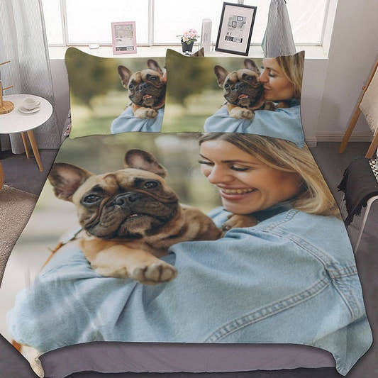 WePrintMeBedding SetCustom Photo 3 - Pieces Bedding Set