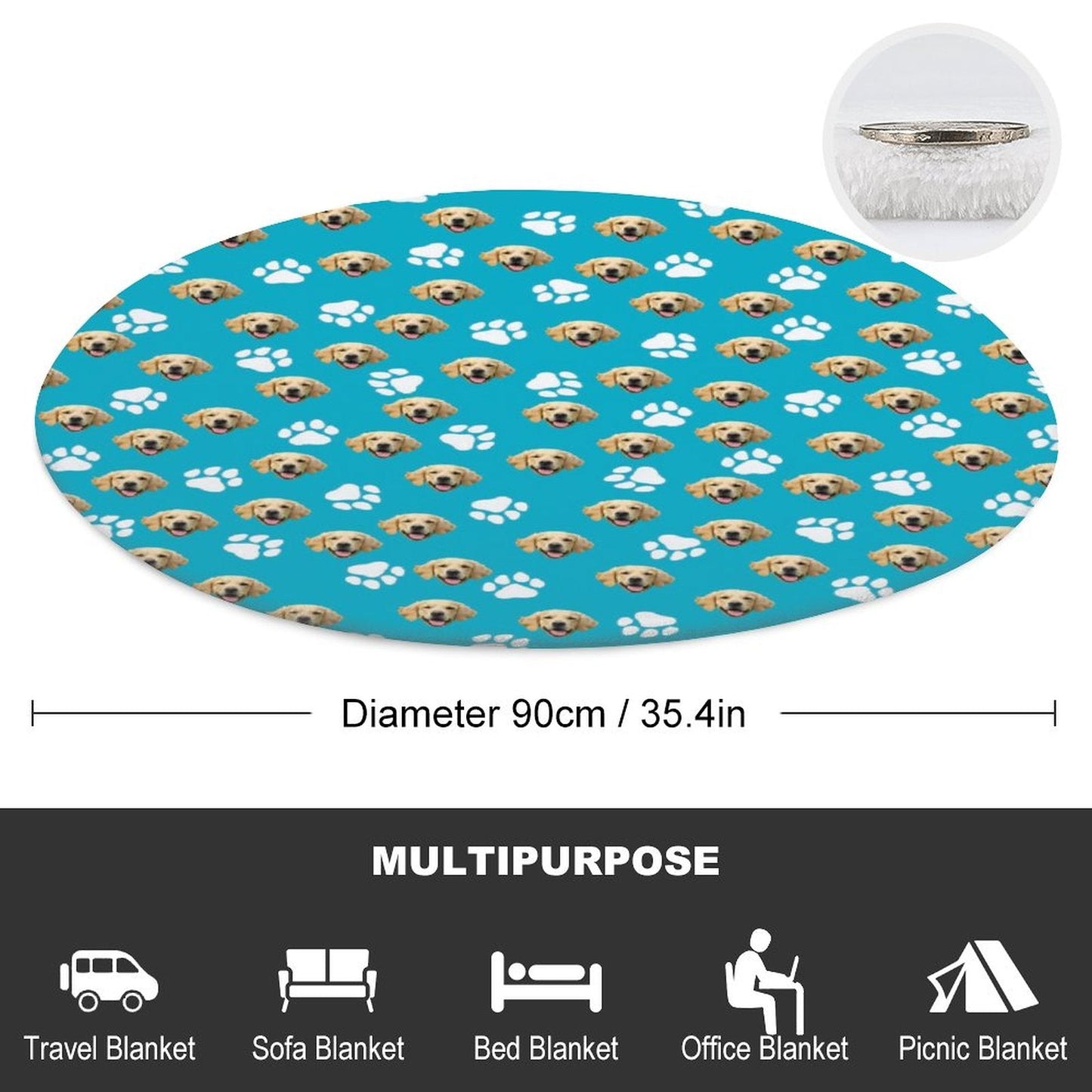 WEPRINTMEBlanketCustom Pet Face Baby's Blanket