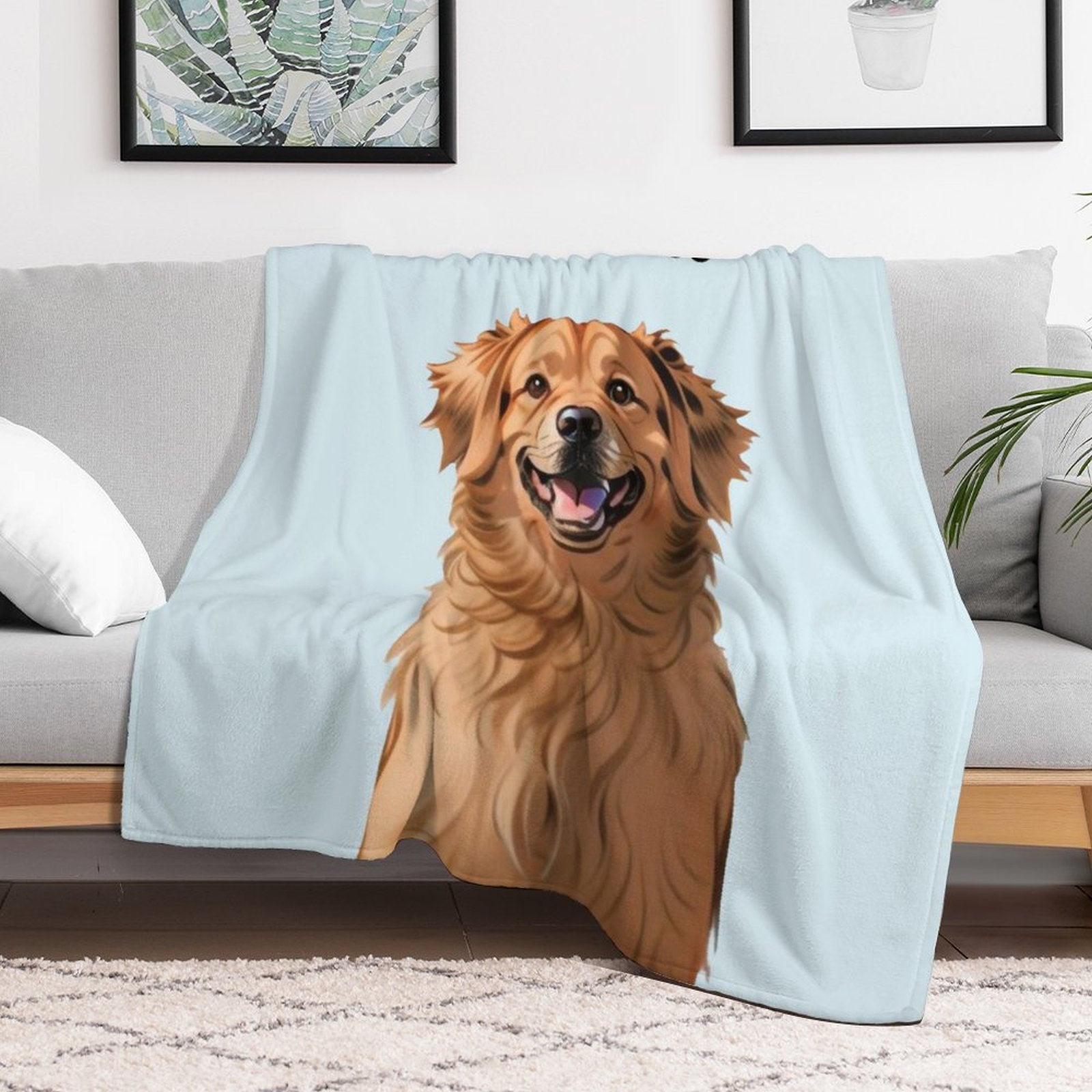 WEPRINTMEBlanketCustom Pet Face Comics Pet Fleece Blanket