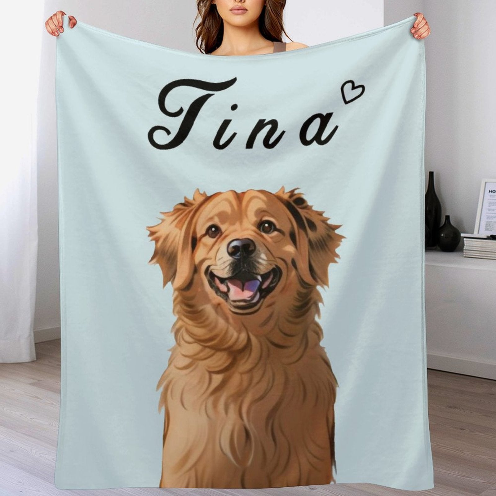 WEPRINTMEBlanketCustom Pet Face Comics Pet Fleece Blanket