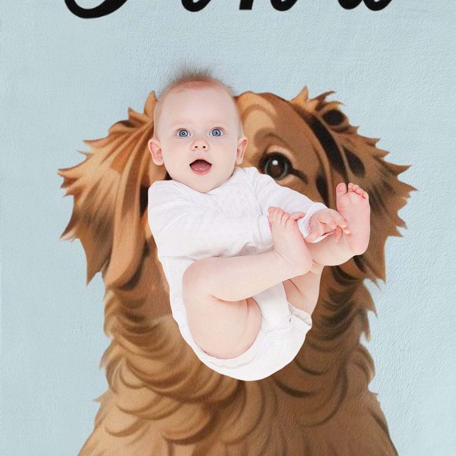 WEPRINTMEBlanketCustom Pet Face Comics Pet Fleece Blanket
