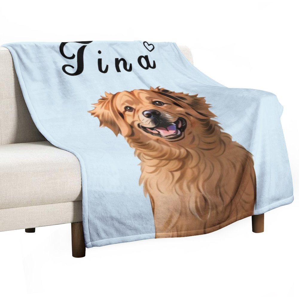 WEPRINTMEBlanketCustom Pet Face Comics Pet Fleece Blanket