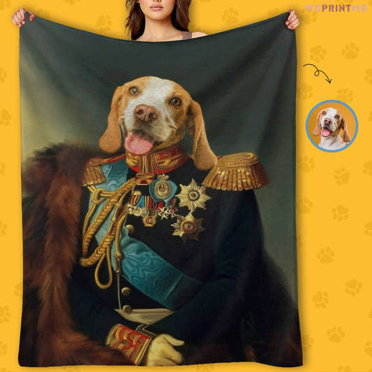 WePrintMeBlanketCustom Pet Face Mediaeval Fleece Blanket