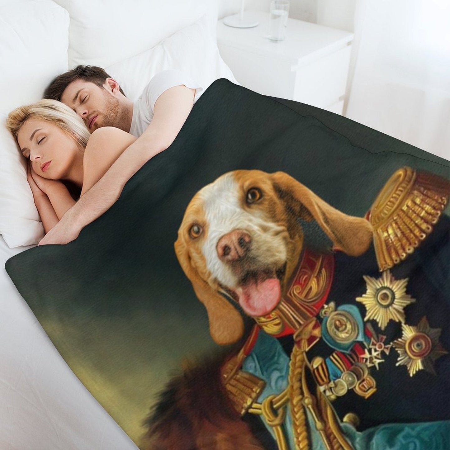WEPRINTMEBlanketCustom Pet Face Mediaeval Fleece Blanket