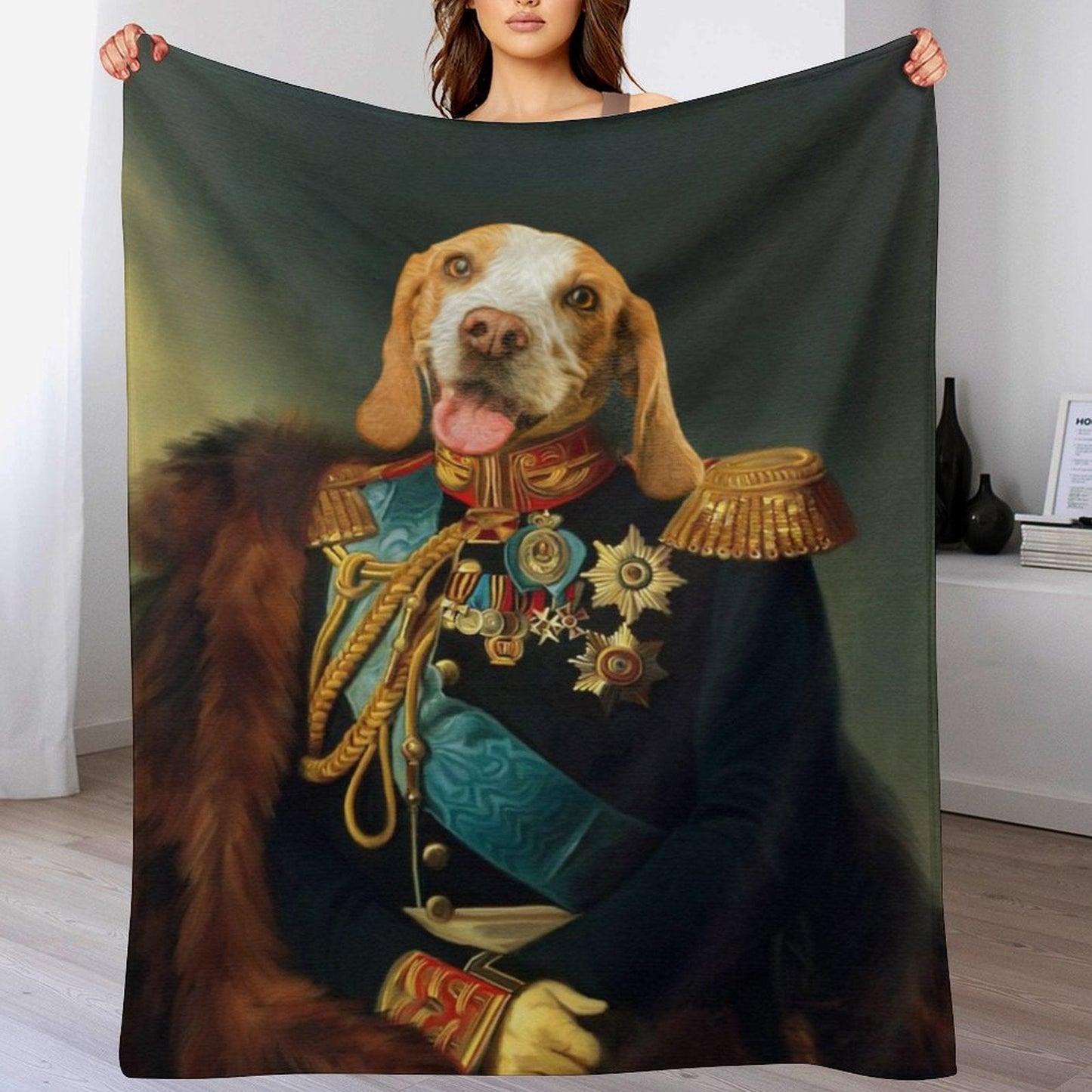 WEPRINTMEBlanketCustom Pet Face Mediaeval Fleece Blanket