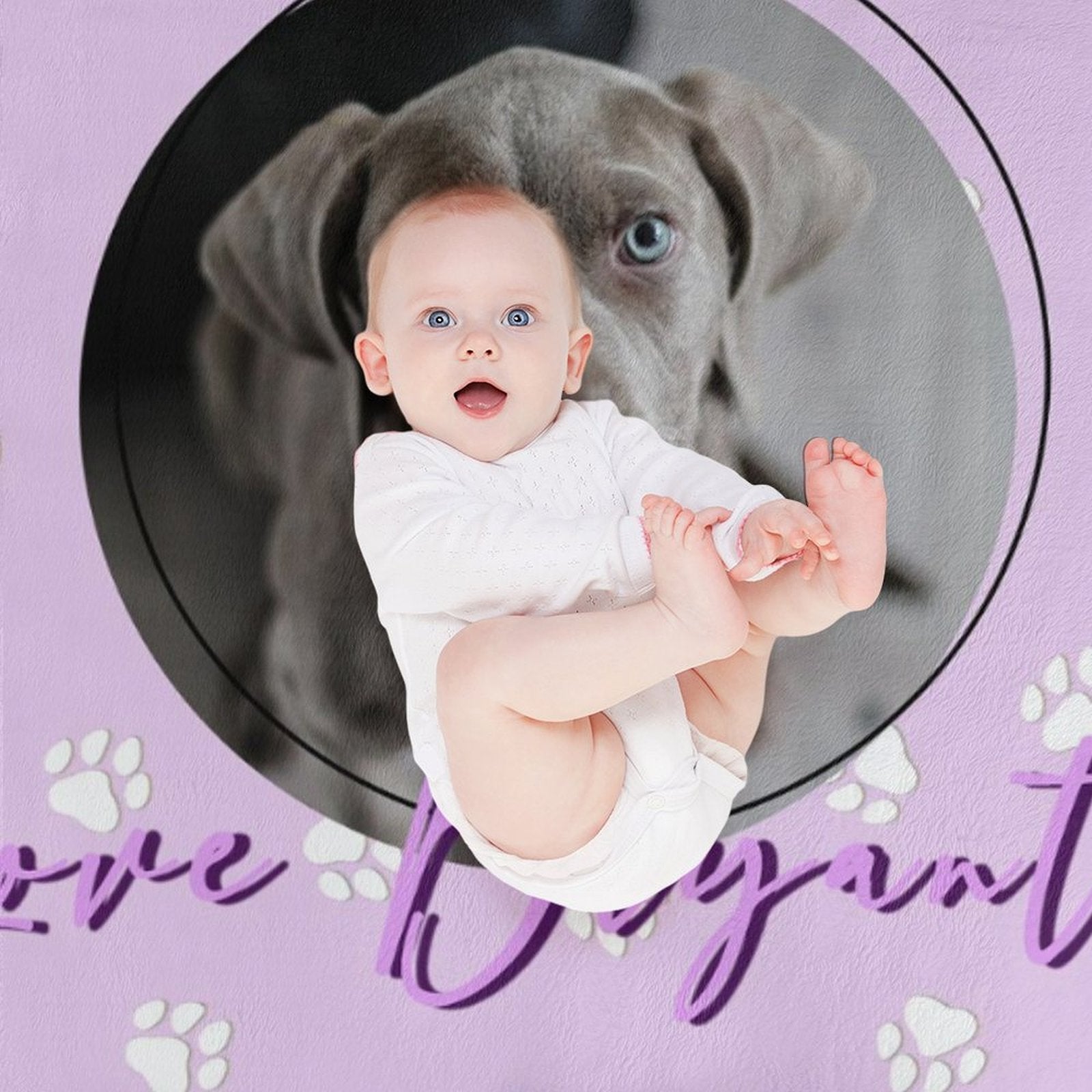 WEPRINTMEBlanketCustom Pet Photo and Name Fleece Blanket