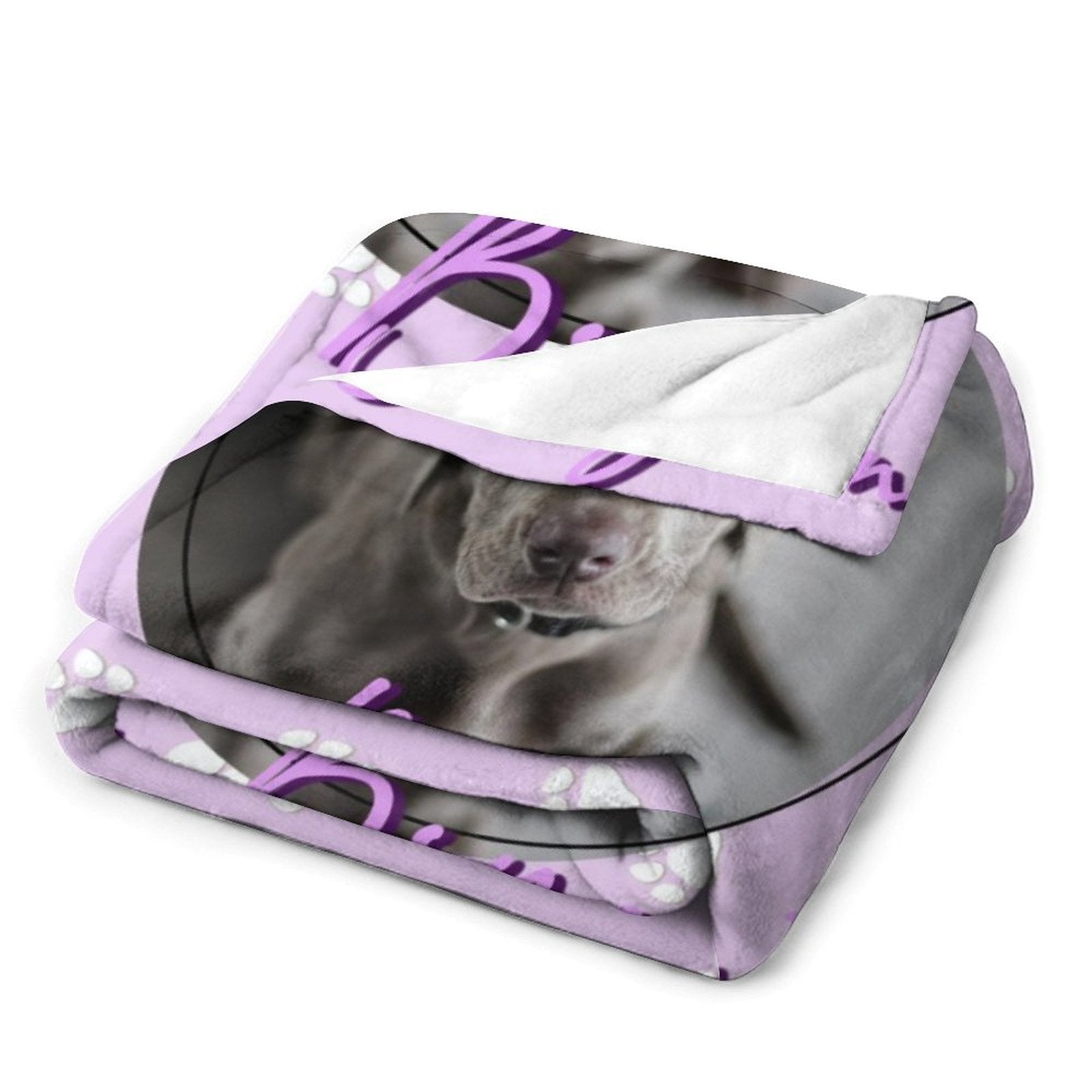 WEPRINTMEBlanketCustom Pet Photo and Name Fleece Blanket