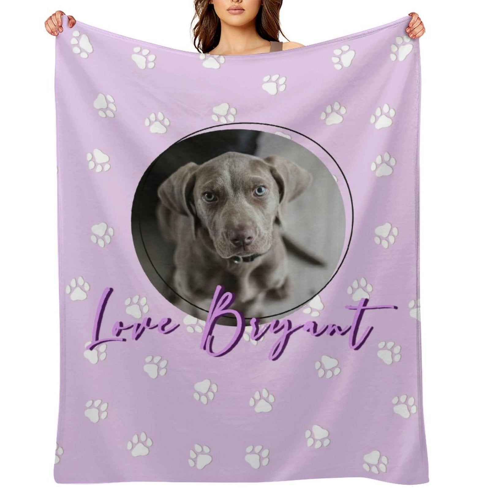 WEPRINTMEBlanketCustom Pet Photo and Name Fleece Blanket