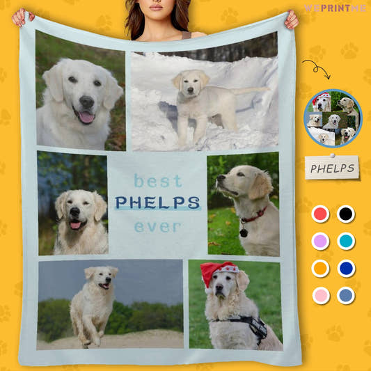 WePrintMeBlanketCustom Pet Photos Best Ever Fleece Blanket