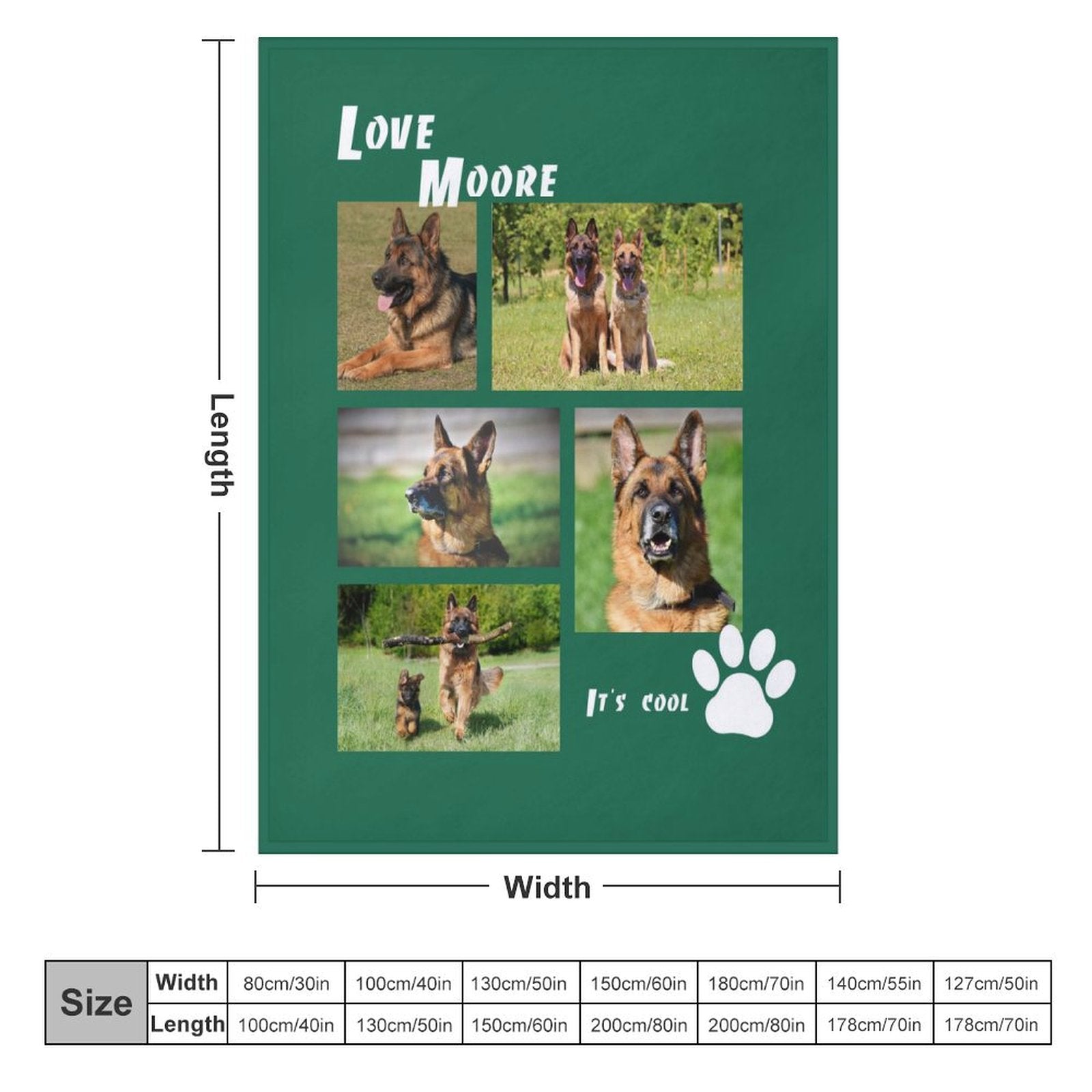 WEPRINTMEBlanketCustom Pet Photos It's Cool Fleece Blanket