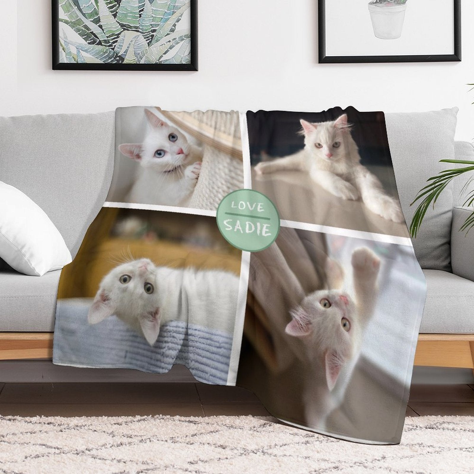 WEPRINTMEBlanketCustom Pet Photos Love Pet Fleece Blanket