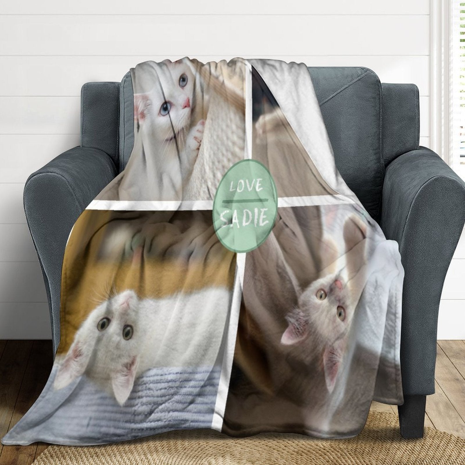 WEPRINTMEBlanketCustom Pet Photos Love Pet Fleece Blanket