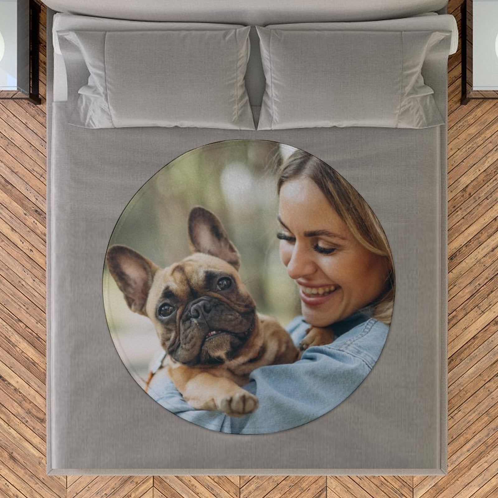 WEPRINTMEBlanketCustom Photo Round Blanket