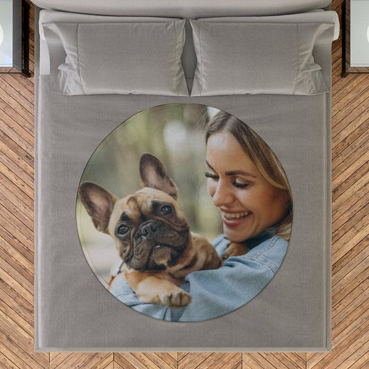 WEPRINTMEBlanketCustom Photo Round Blanket