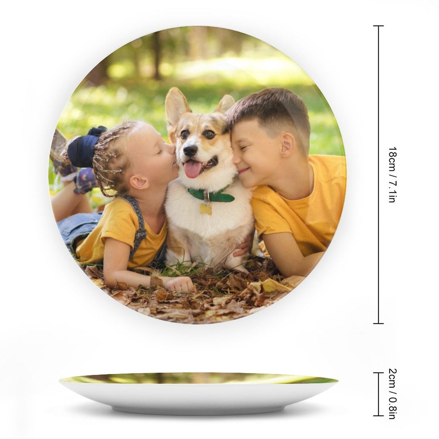 WEPRINTMEBone PlateCustom Photo Bone Decorative Plate