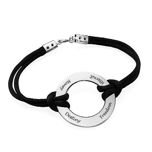 WEPRINTMEBraceletCustom Four Texts Wafer Bracelet