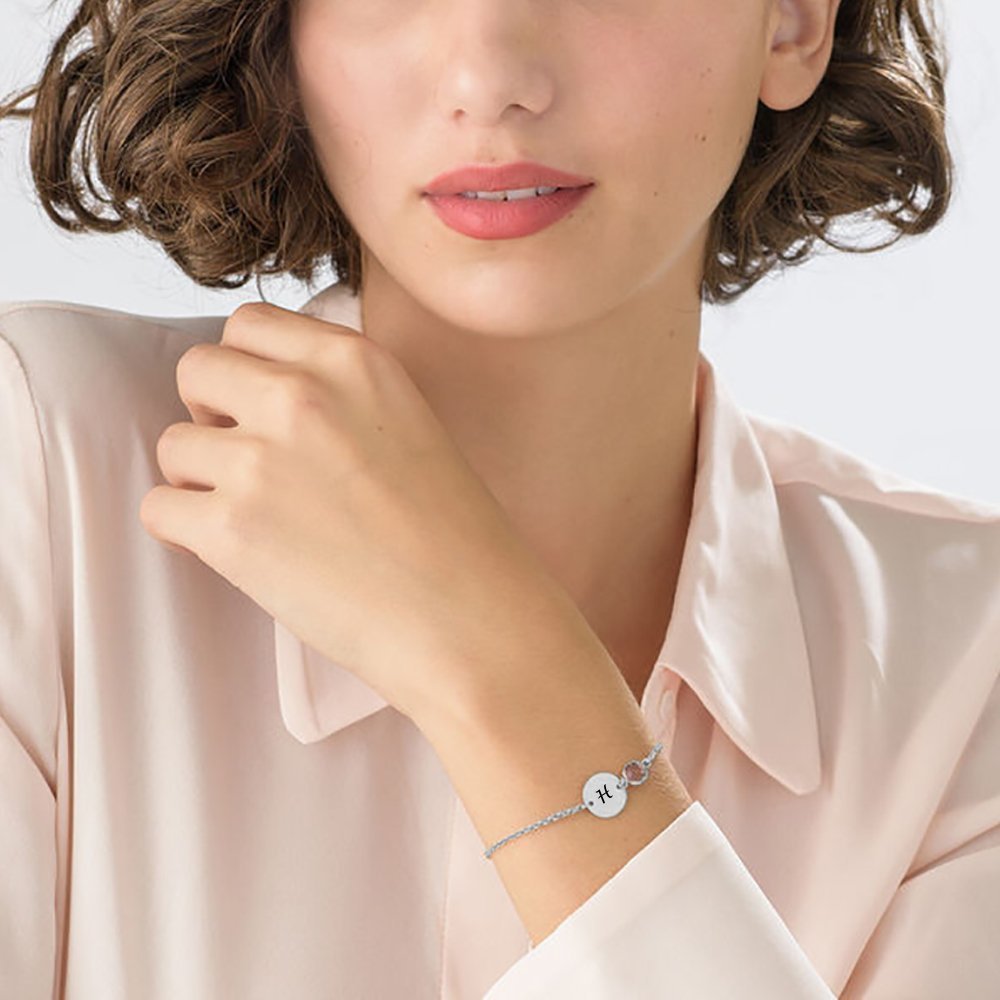 WEPRINTMEBraceletCustom Gem Letter Bracelet