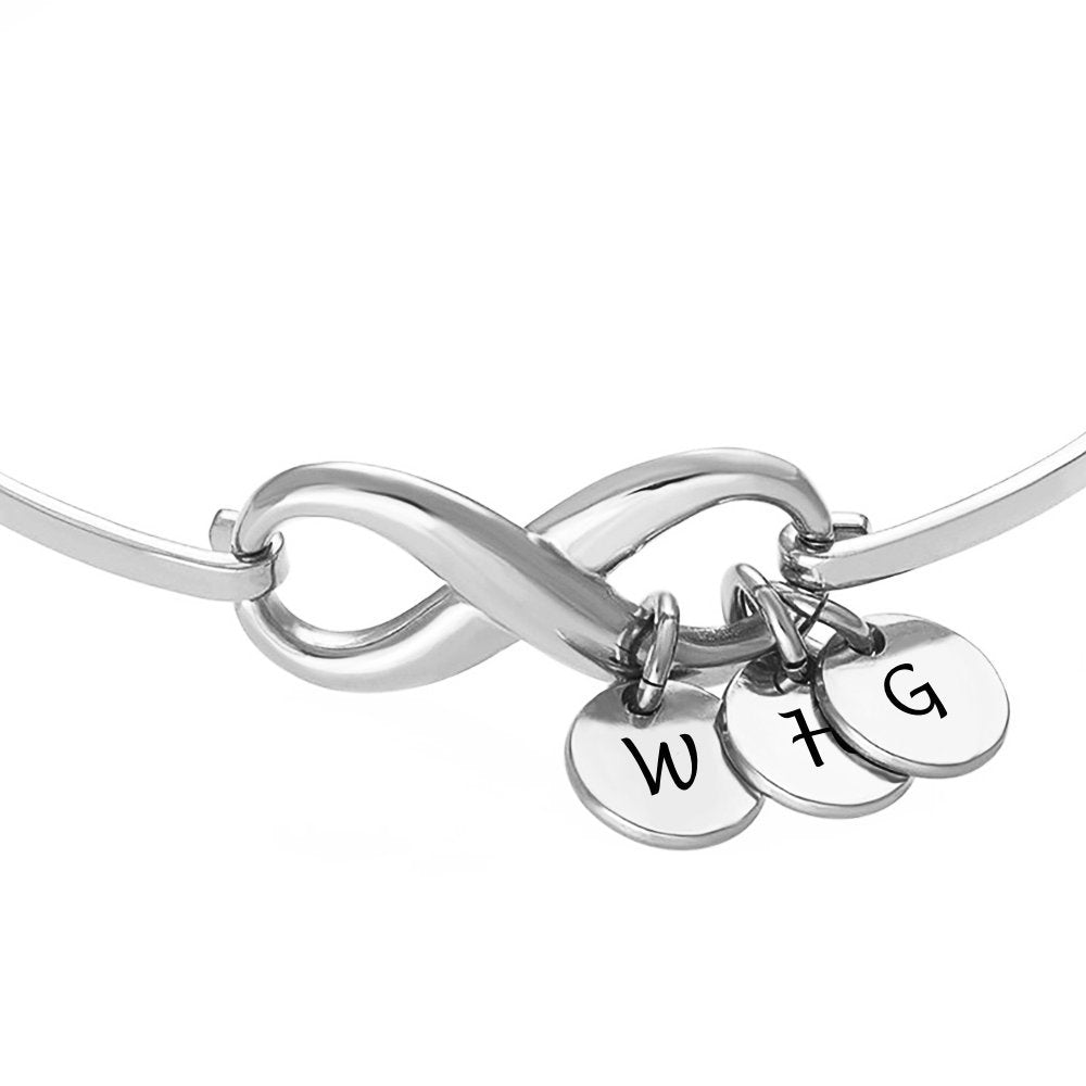 WEPRINTMEBraceletCustom Letter Shaped Pendant Bracelet