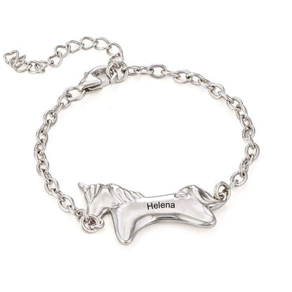 WEPRINTMEBraceletCustom Name Unicorn Bracelet