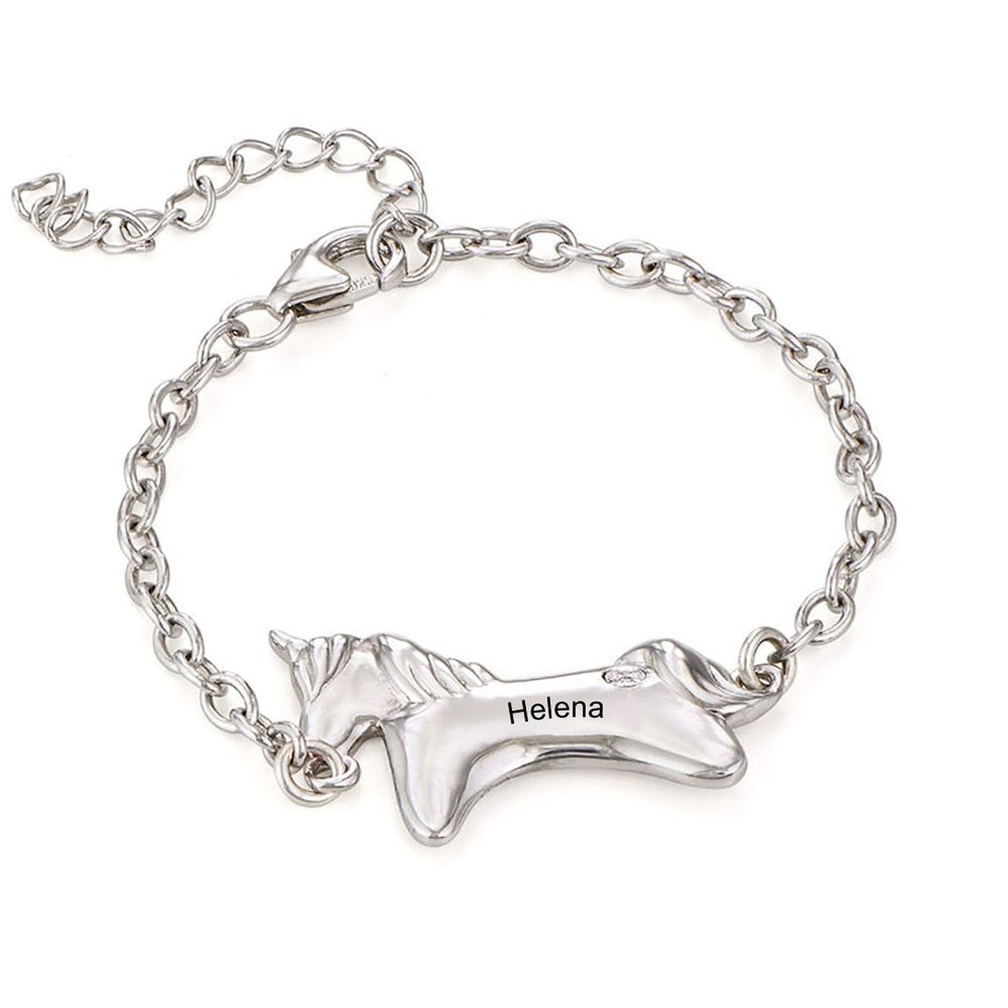 WEPRINTMEBraceletCustom Name Unicorn Bracelet