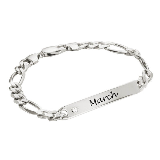 WEPRINTMEBraceletCustom Text Strip Diamond Bracelet