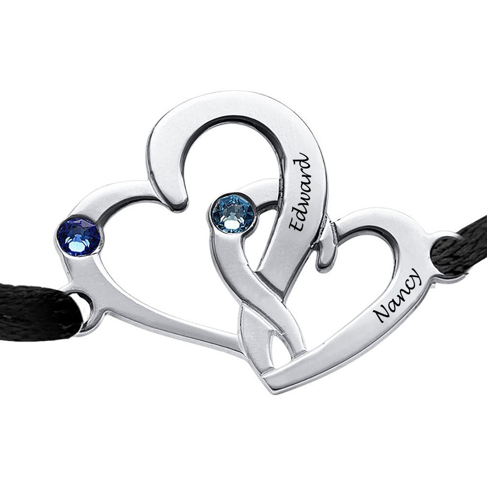 WEPRINTMEBraceletCustom Two Names Interwoven Bracelet