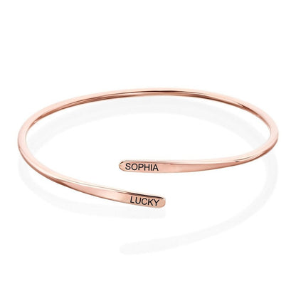 WEPRINTMEBraceletCustom Two Texts Cuff Bracelet