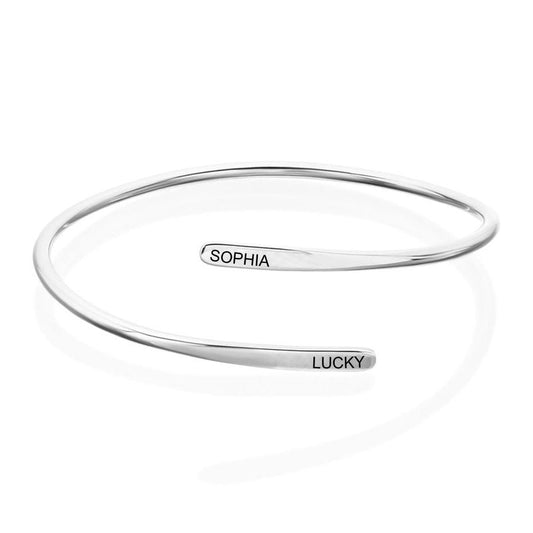 WEPRINTMEBraceletCustom Two Texts Cuff Bracelet