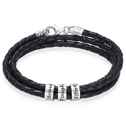 WEPRINTMEBraceletsCustom Name Leather Bracelet