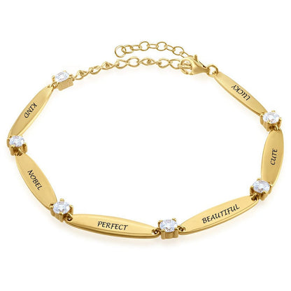 WEPRINTMEBraceletsCustom Text Diamond Bracelet