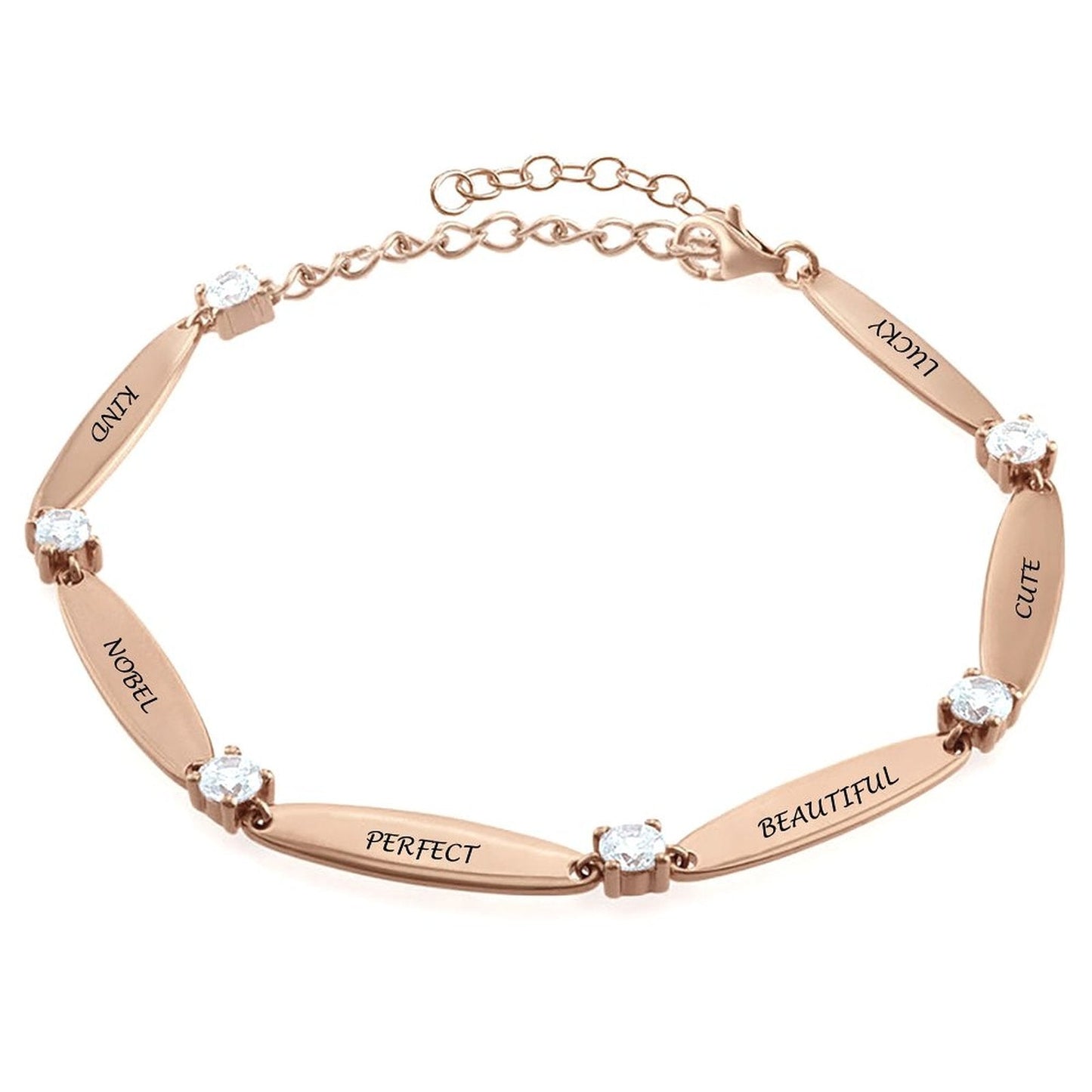 WEPRINTMEBraceletsCustom Text Diamond Bracelet