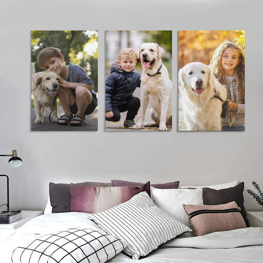 WePrintMeCanvasCustom Photo 3 Panel Hanging Canvas