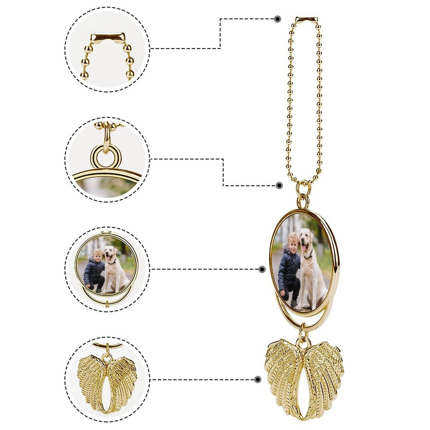 WEPRINTMECar PendantCustom Photo Car Pendant